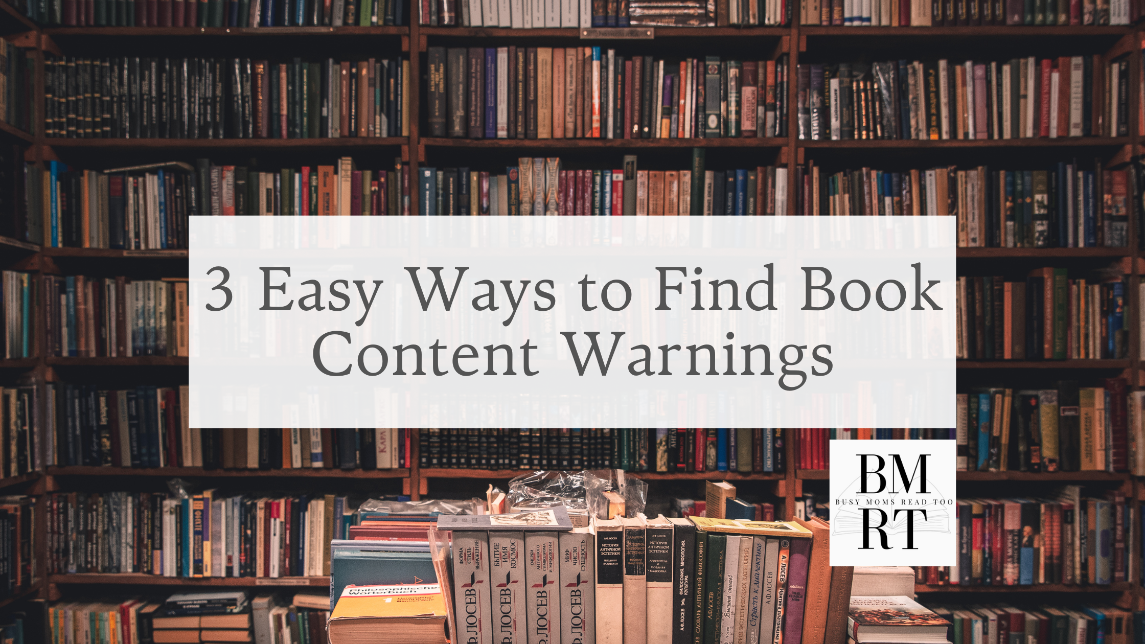 How To Find Content Warnings For Books